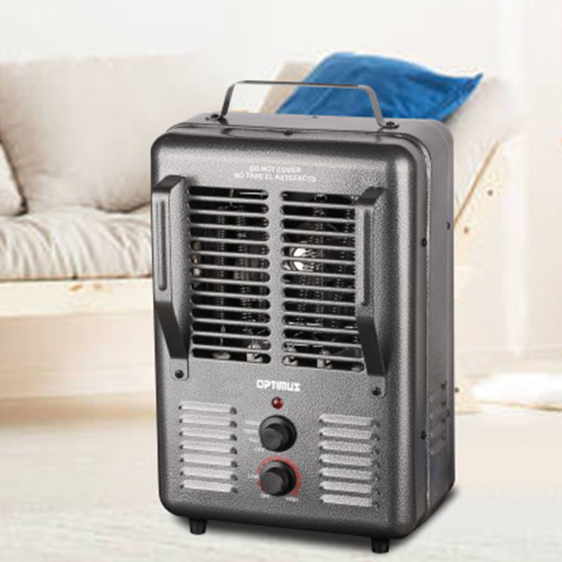 Optimus Portable 1500 Watt Electric Fan Compact Heater with Thermostat